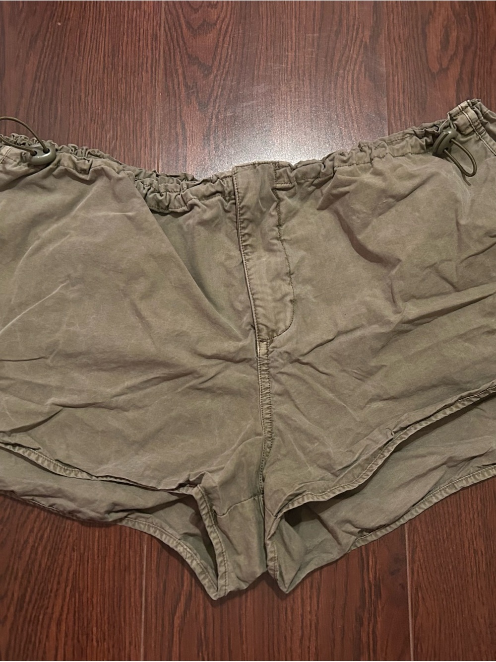 Urban Outfitters Olive Drawstring Athletic Shorts